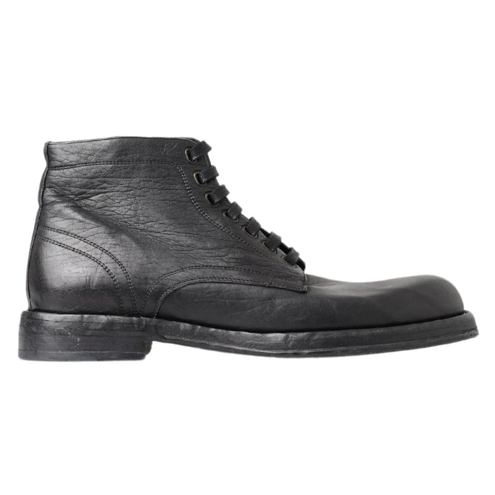 Dolce & Gabbana Black Leather Boot – EU44/US11 par Dolce & Gabbana | Disponible sur Sandy Store ByNet