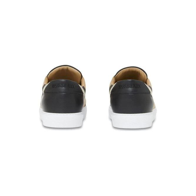 Burberry Black Leather New Salmond Sneakers – EU37/US7 par Burberry | Disponible sur Sandy Store ByNet