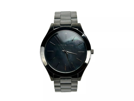 Michael Kors Slim Runway Gun Metal Stainless Steel Watch MK3413