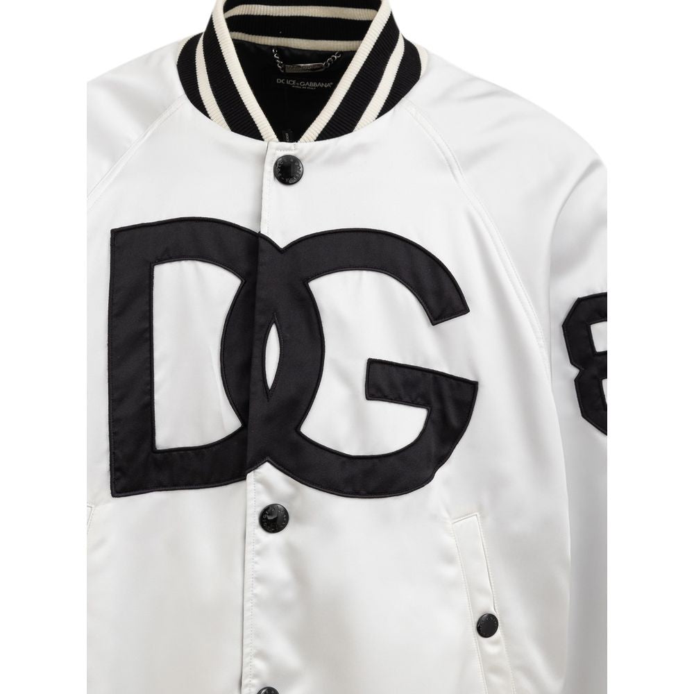 Chaqueta de poliéster beige de Dolce &amp; Gabbana