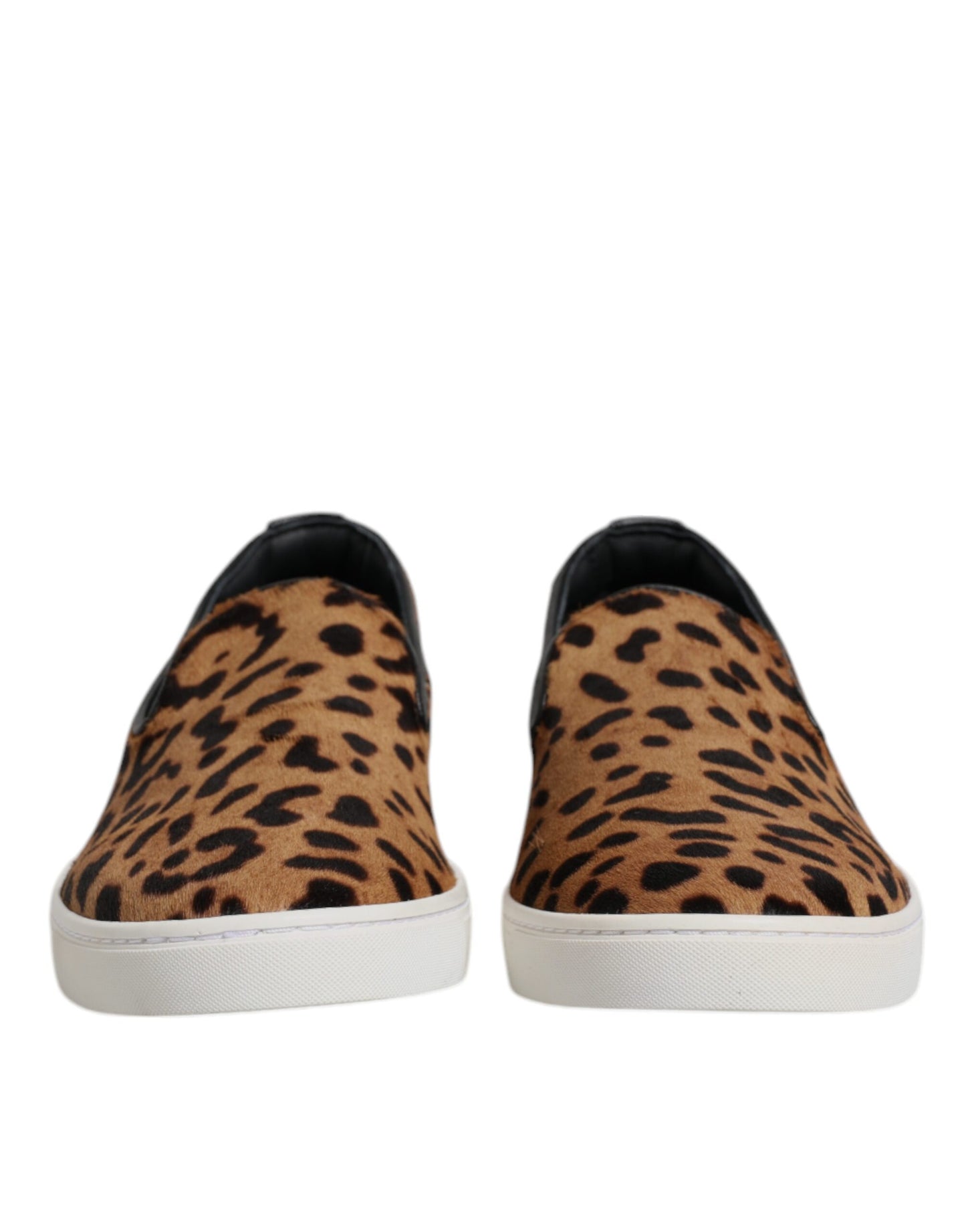 Dolce & Gabbana Brown Calfskin Fur Leopard Sneakers Shoes – EU41.5/US8.5 par Dolce & Gabbana | Disponible sur Sandy Store ByNet