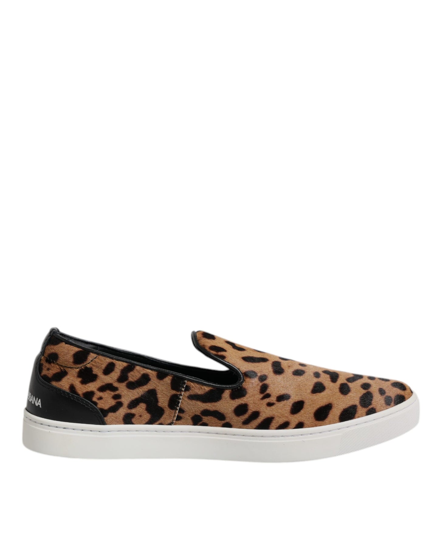 Dolce & Gabbana Brown Calfskin Fur Leopard Sneakers Shoes – EU41.5/US8.5 par Dolce & Gabbana | Disponible sur Sandy Store ByNet