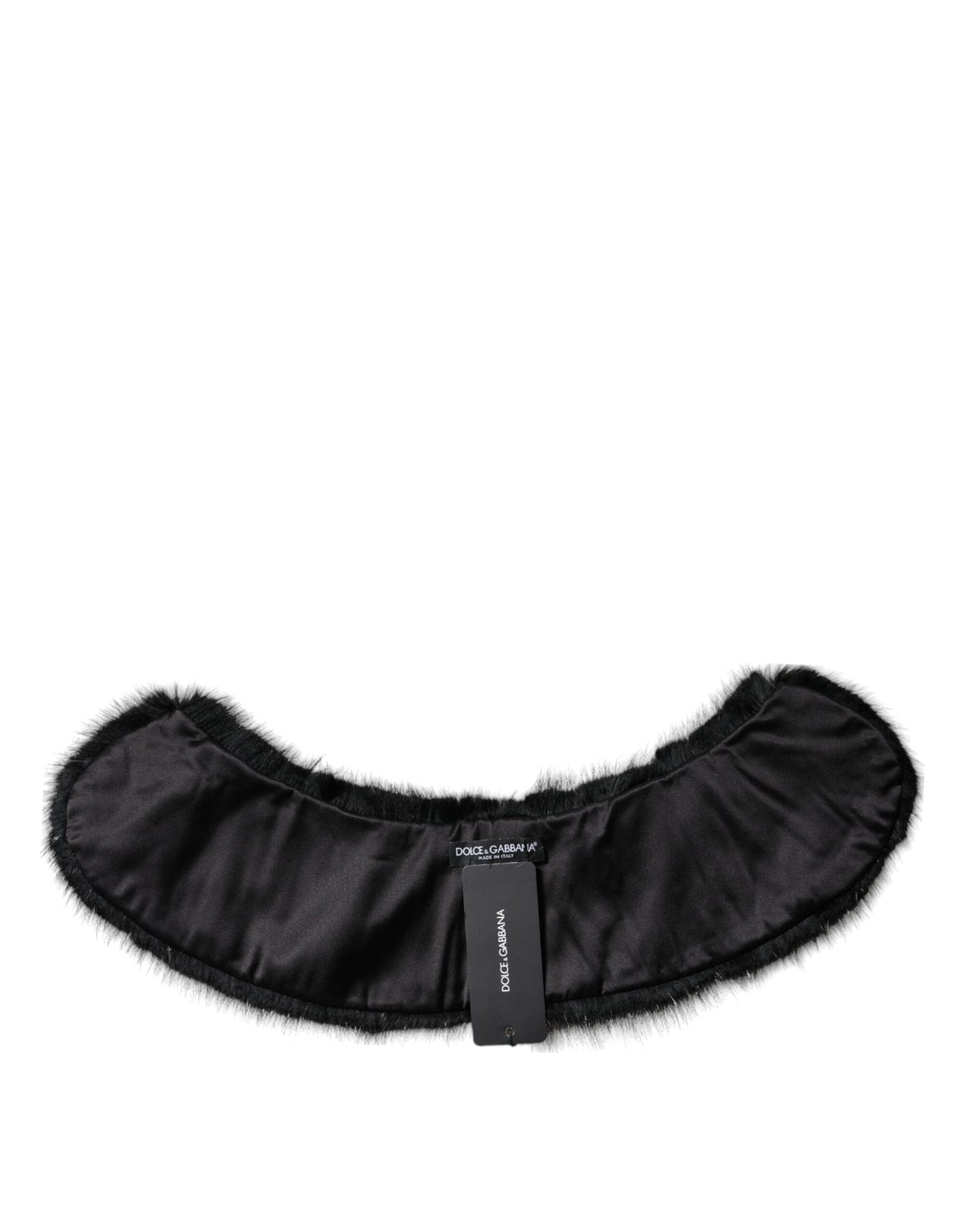 Dolce & Gabbana Black Fur Shawl Neck Wrap Cover Collar Scarf – IT40|S par Dolce & Gabbana | Disponible sur Sandy Store ByNet