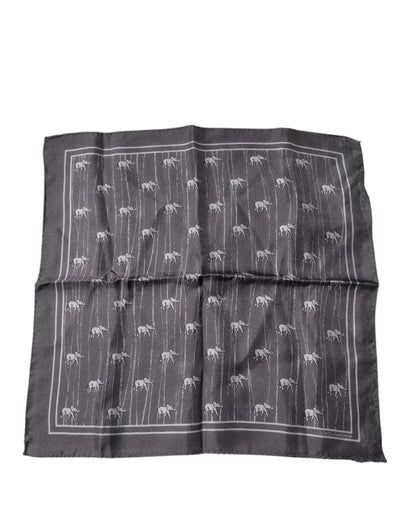 Dolce & Gabbana Brown Elephant Fantasy Handkerchief Scarf – par Dolce & Gabbana | Disponible sur Sandy Store ByNet