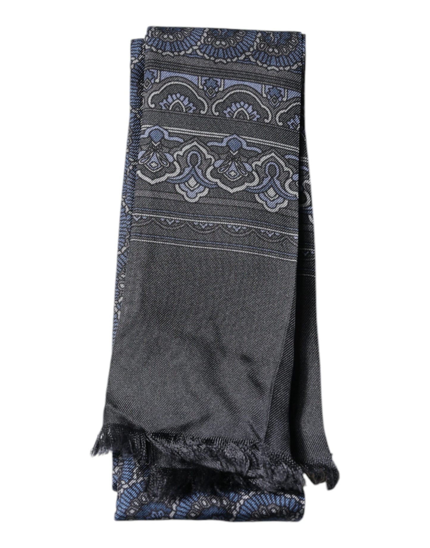 Dolce & Gabbana Dark Blue Fantasy Silk Neck Wrap Shawl Scarf – par Dolce & Gabbana | Disponible sur Sandy Store ByNet