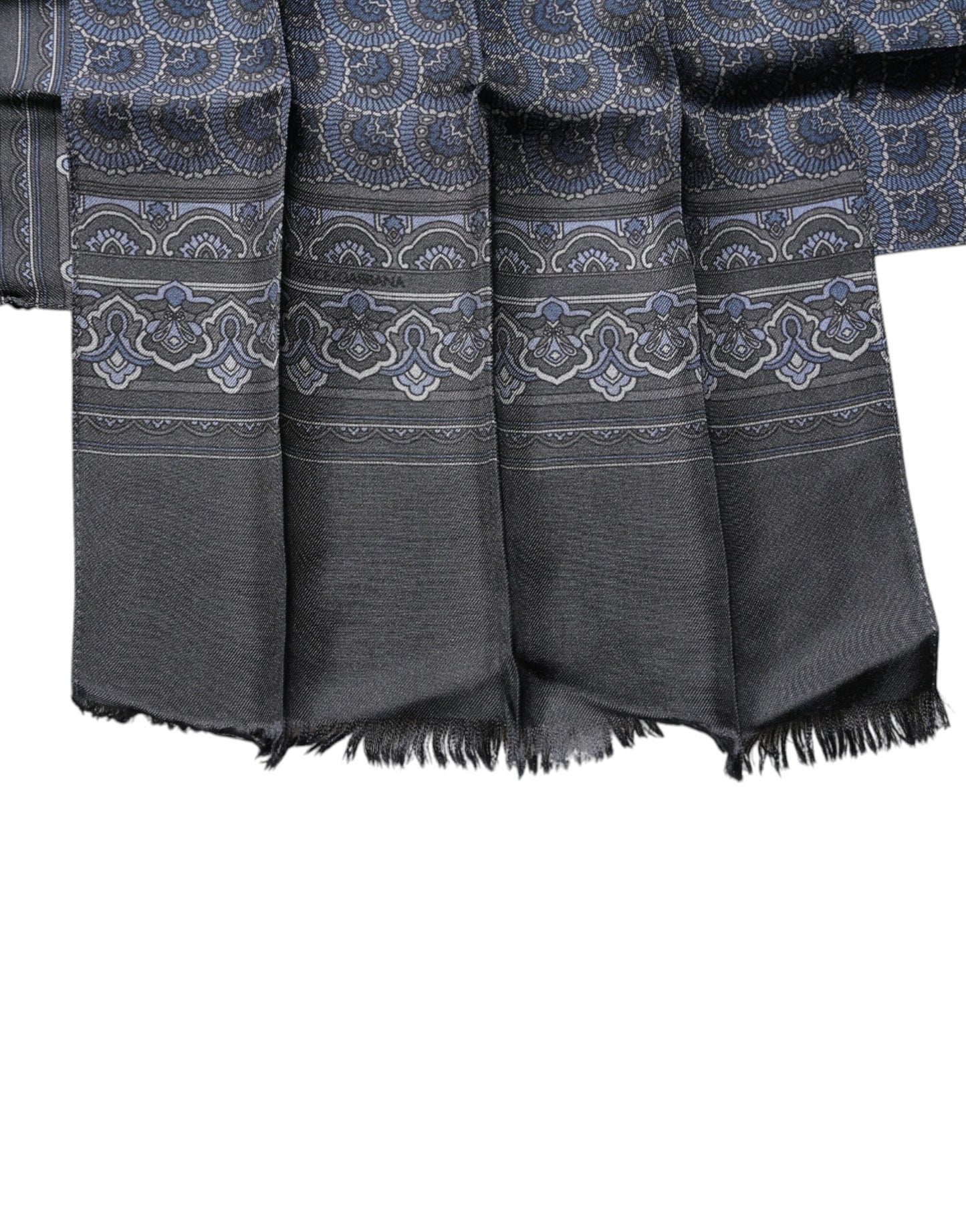 Dolce & Gabbana Dark Blue Fantasy Silk Neck Wrap Shawl Scarf – par Dolce & Gabbana | Disponible sur Sandy Store ByNet