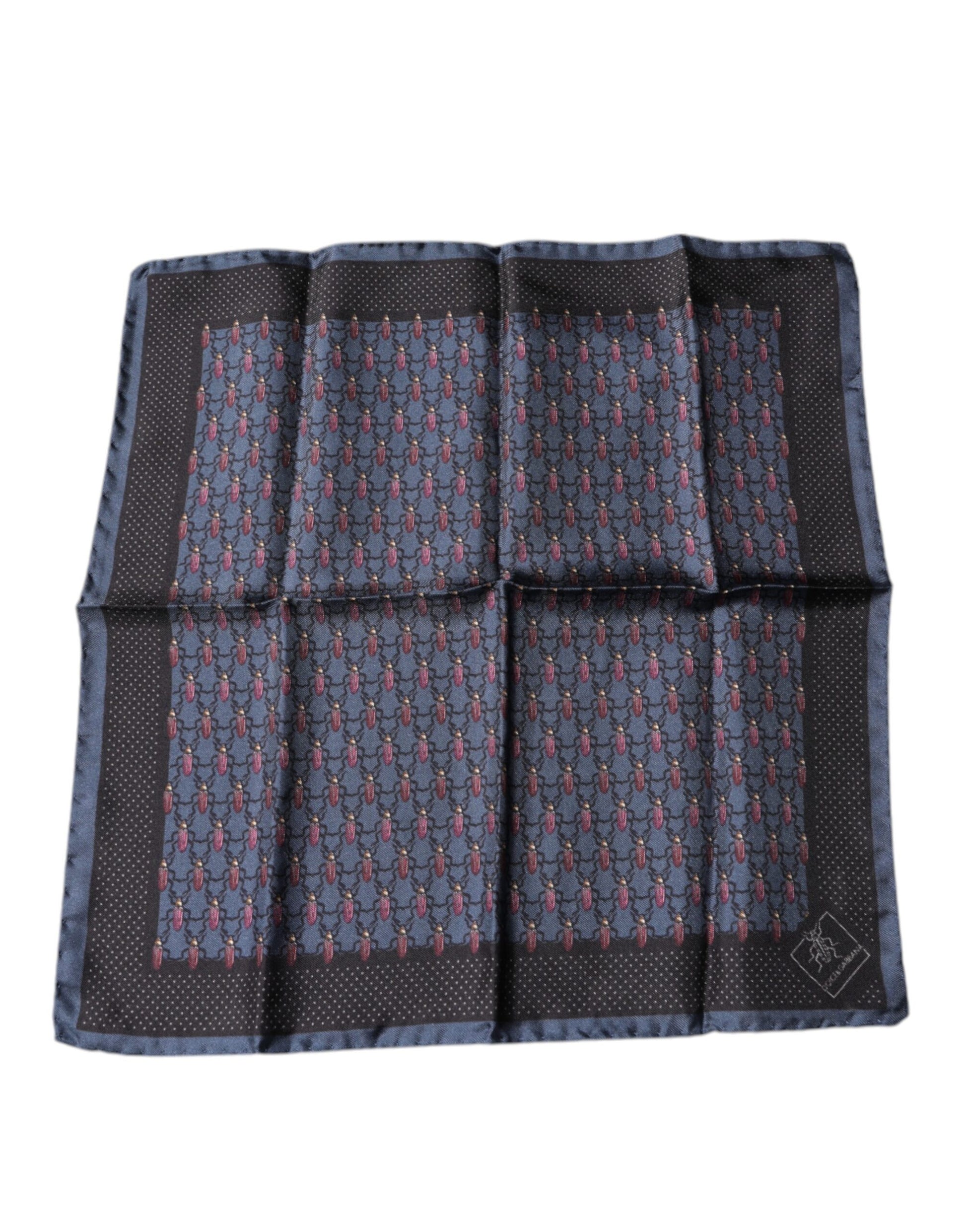 Dolce & Gabbana Dark Blue Beetle Square Handkerchief Scarf – par Dolce & Gabbana | Disponible sur Sandy Store ByNet