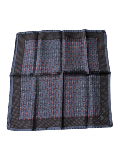Dolce & Gabbana Dark Blue Beetle Square Handkerchief Scarf – par Dolce & Gabbana | Disponible sur Sandy Store ByNet