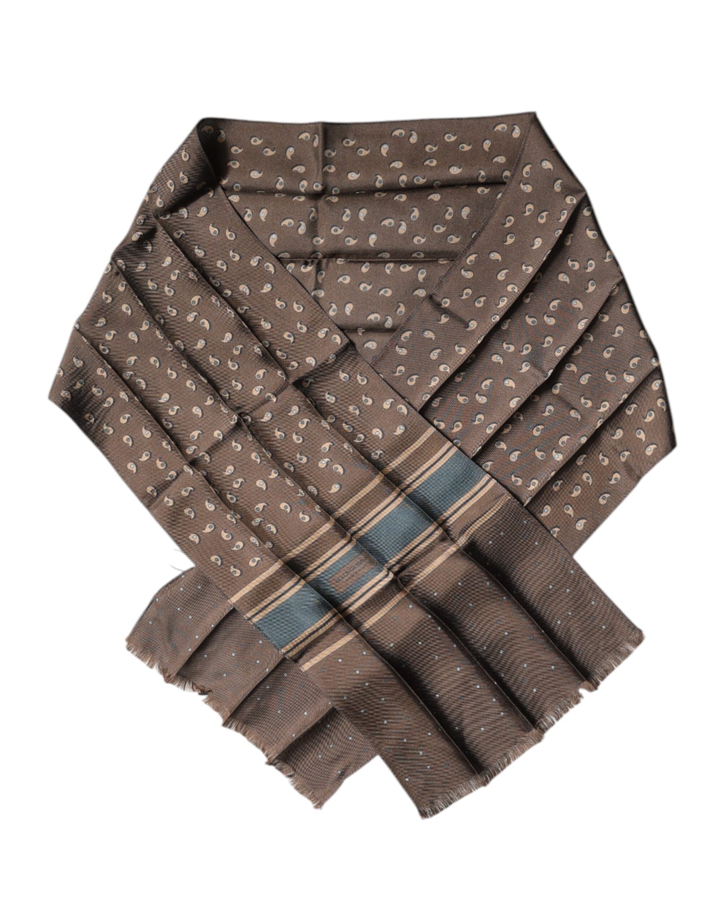 Dolce & Gabbana Brown Fantasy Silk Neck Wrap Shawl Scarf – par Dolce & Gabbana | Disponible sur Sandy Store ByNet