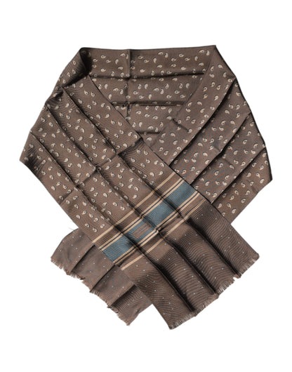 Dolce & Gabbana Brown Fantasy Silk Neck Wrap Shawl Scarf – par Dolce & Gabbana | Disponible sur Sandy Store ByNet
