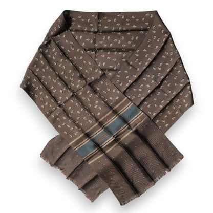 Dolce & Gabbana Brown Fantasy Silk Neck Wrap Shawl Scarf – par Dolce & Gabbana | Disponible sur Sandy Store ByNet