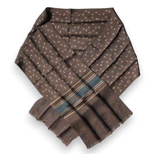 Dolce & Gabbana Brown Fantasy Silk Neck Wrap Shawl Scarf – par Dolce & Gabbana | Disponible sur Sandy Store ByNet