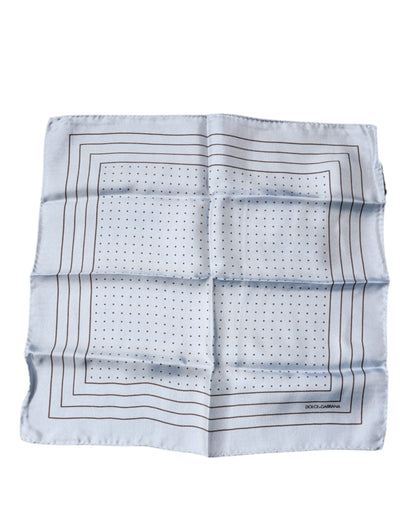 Dolce & Gabbana Sky Blue Polka Dots Square Handkerchief Scarf – par Dolce & Gabbana | Disponible sur Sandy Store ByNet