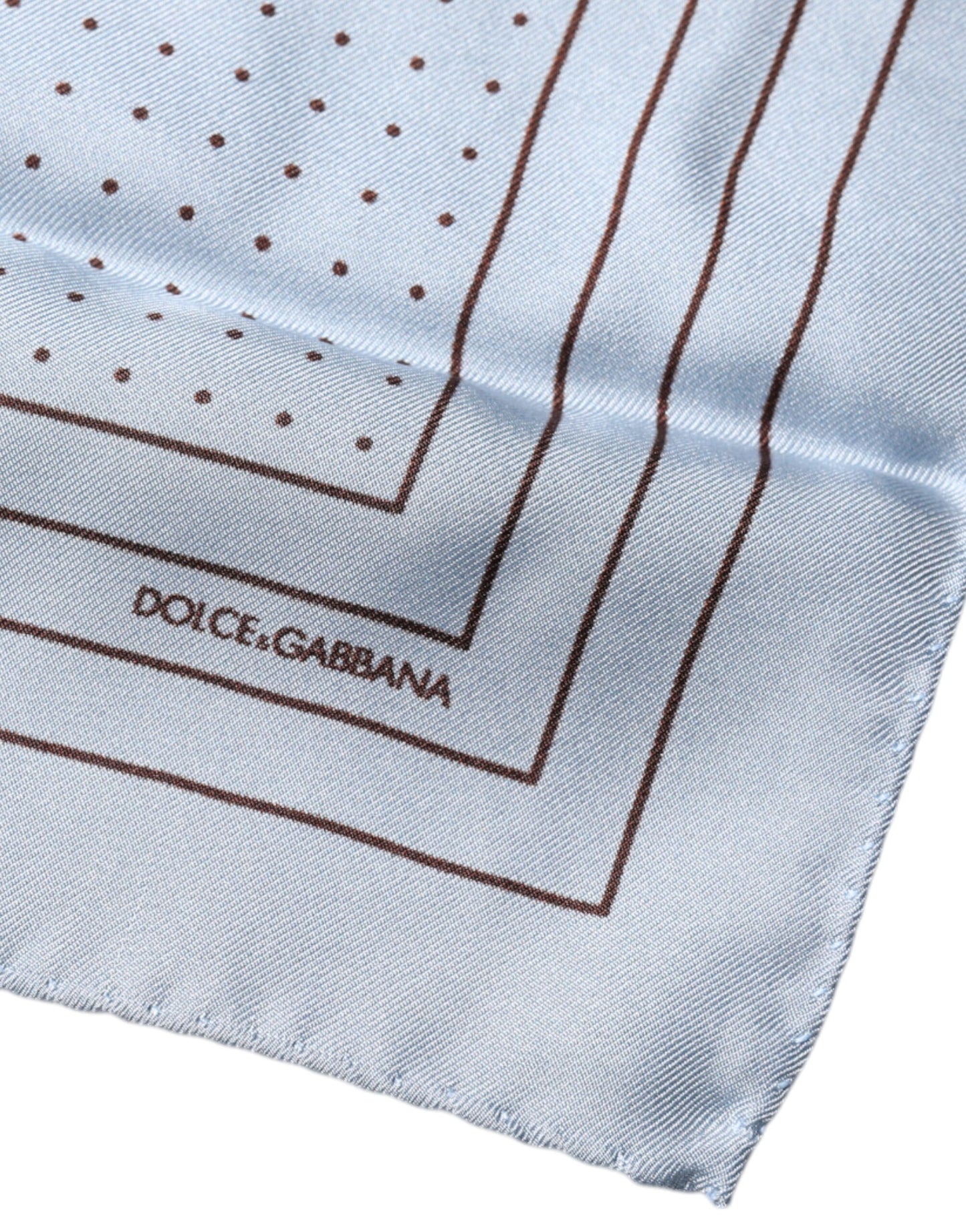 Dolce & Gabbana Sky Blue Polka Dots Square Handkerchief Scarf – par Dolce & Gabbana | Disponible sur Sandy Store ByNet