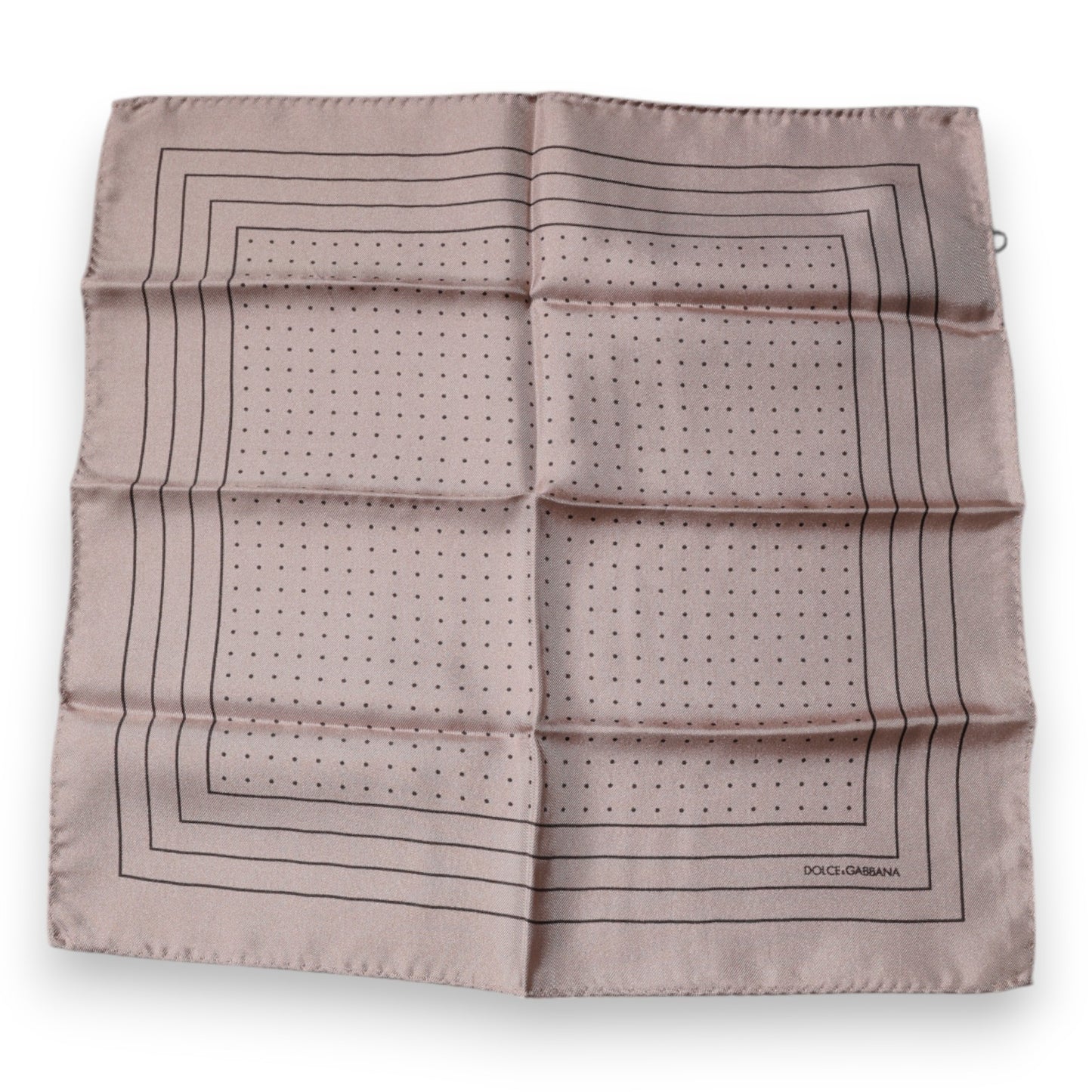 Dolce & Gabbana Pink Polka Dots Square Handkerchief Scarf – par Dolce & Gabbana | Disponible sur Sandy Store ByNet