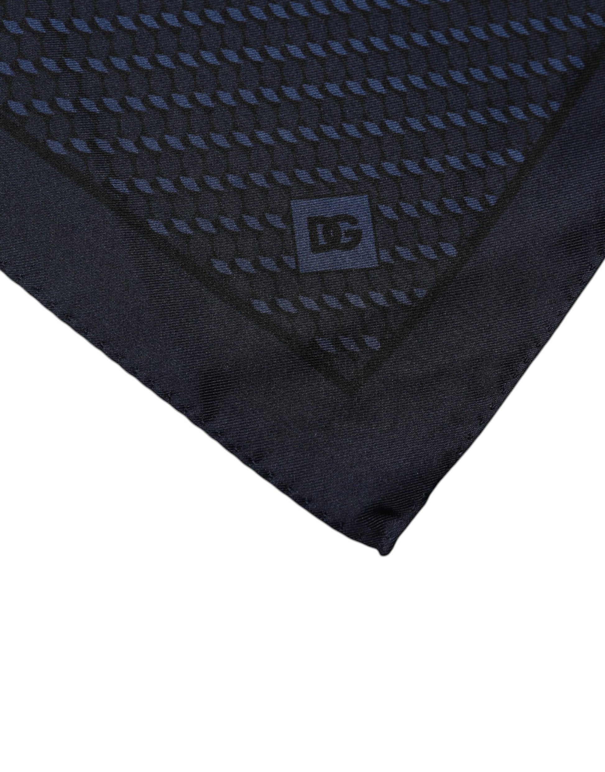 Dolce & Gabbana Dark Blue Fantasy Square Handkerchief Scarf – par Dolce & Gabbana | Disponible sur Sandy Store ByNet