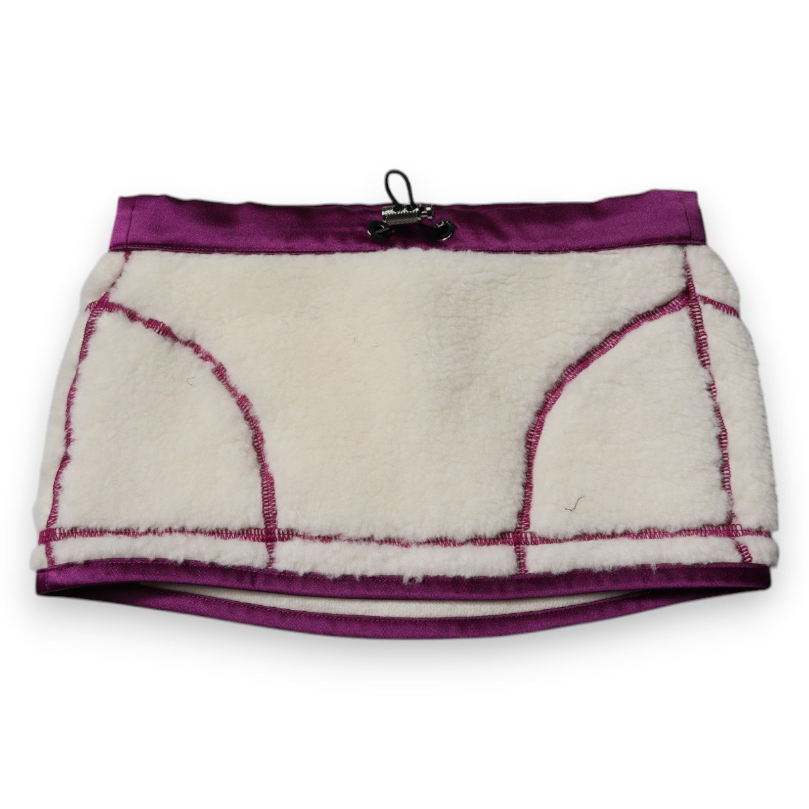 Dolce & Gabbana White Purple Cashmere Fleece Neck Warmer Scarf – par Dolce & Gabbana | Disponible sur Sandy Store ByNet