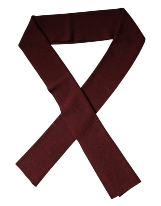 Dolce & Gabbana Maroon Cashmere Skinny Neck Wrap Scarf – par Dolce & Gabbana | Disponible sur Sandy Store ByNet