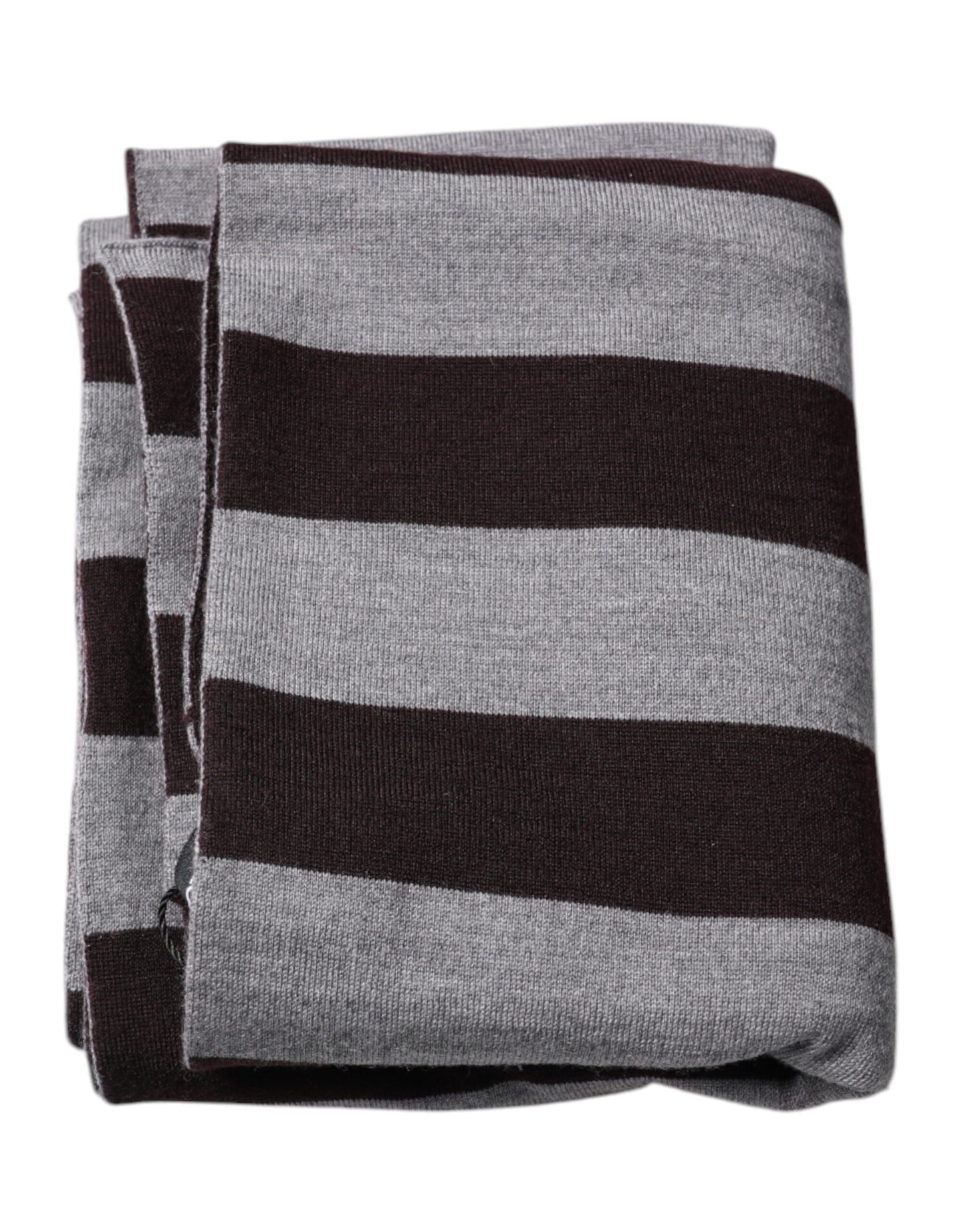 Dolce & Gabbana Black Gray Stripes Wool Neck Wrap Scarf – par Dolce & Gabbana | Disponible sur Sandy Store ByNet