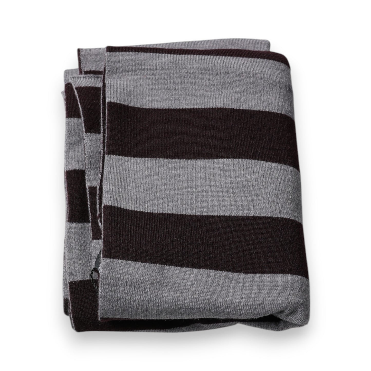 Dolce & Gabbana Black Gray Stripes Wool Neck Wrap Scarf – par Dolce & Gabbana | Disponible sur Sandy Store ByNet