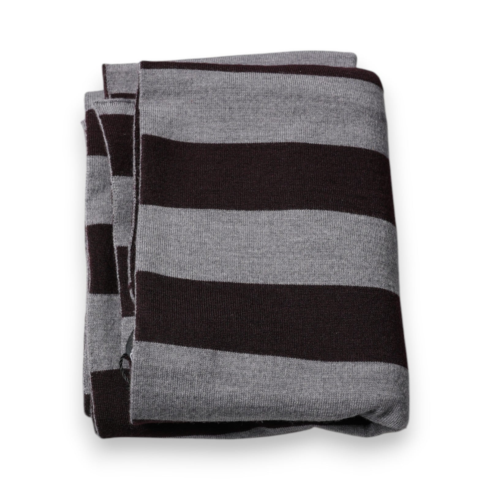 Dolce & Gabbana Black Gray Stripes Wool Neck Wrap Scarf – par Dolce & Gabbana | Disponible sur Sandy Store ByNet