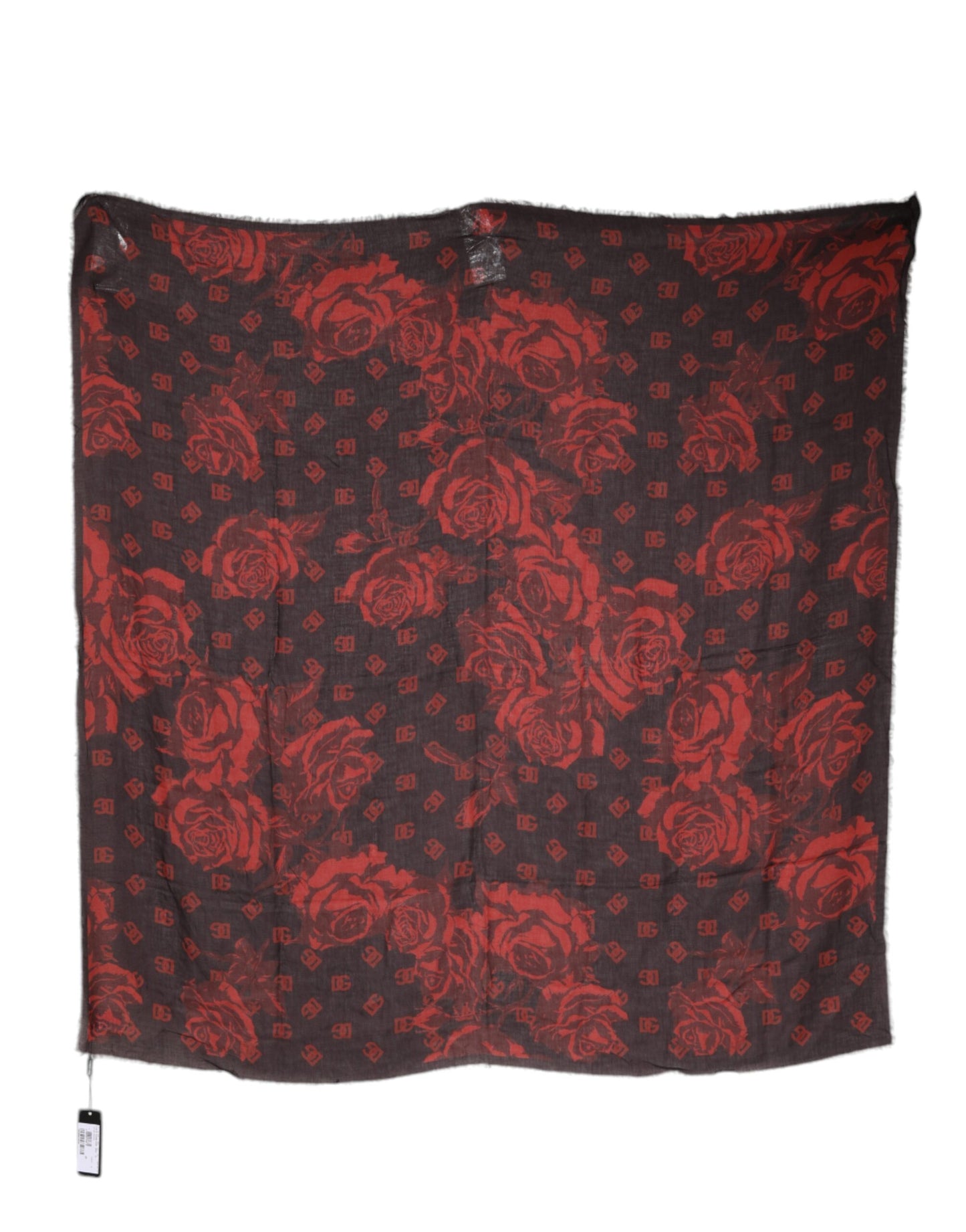 Dolce & Gabbana Black Red Floral Modal Wrap Shawl Scarf – par Dolce & Gabbana | Disponible sur Sandy Store ByNet