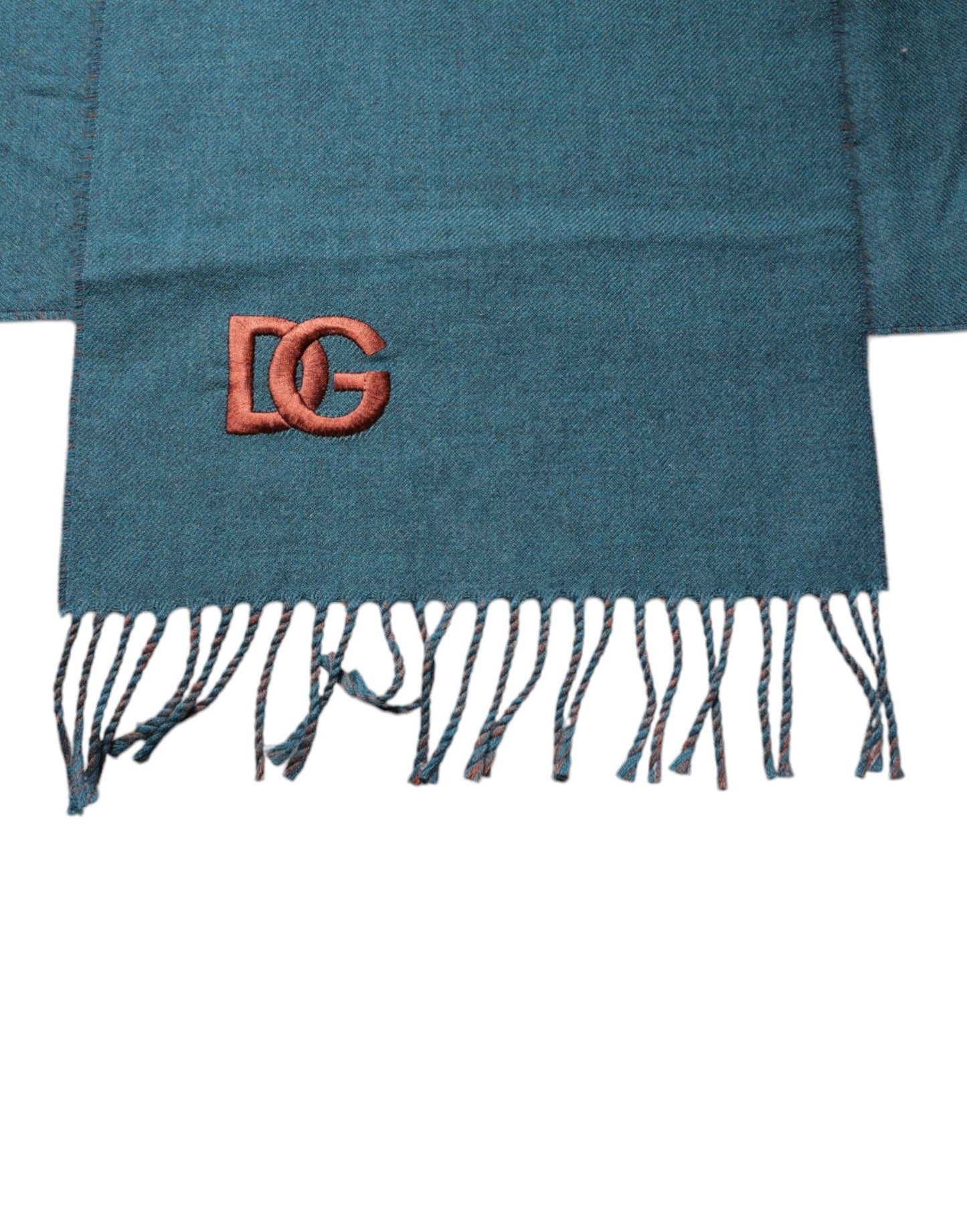 Dolce & Gabbana Blue Green Wool Fringes Wrap Shawl Scarf – par Dolce & Gabbana | Disponible sur Sandy Store ByNet