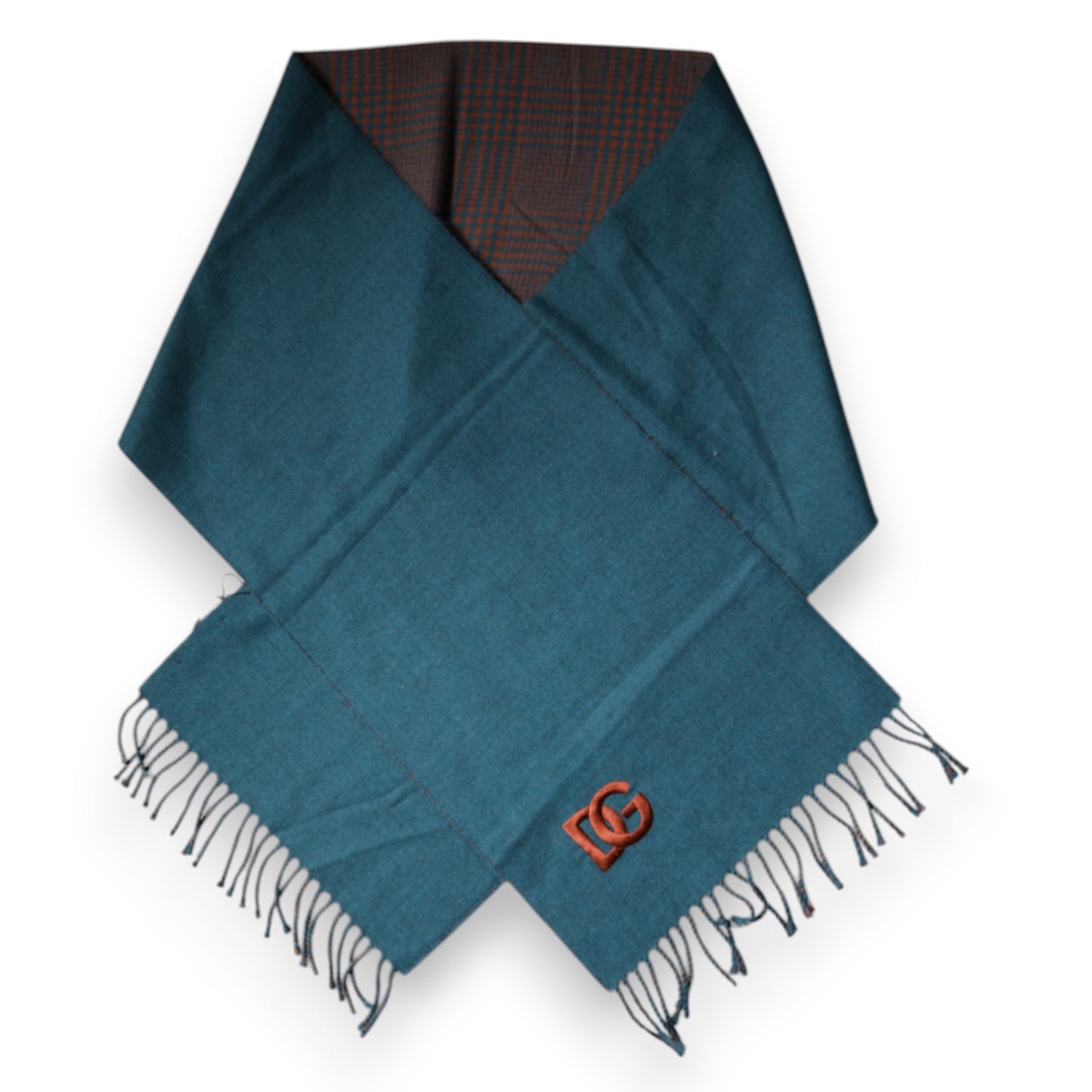 Dolce & Gabbana Blue Green Wool Fringes Wrap Shawl Scarf – par Dolce & Gabbana | Disponible sur Sandy Store ByNet