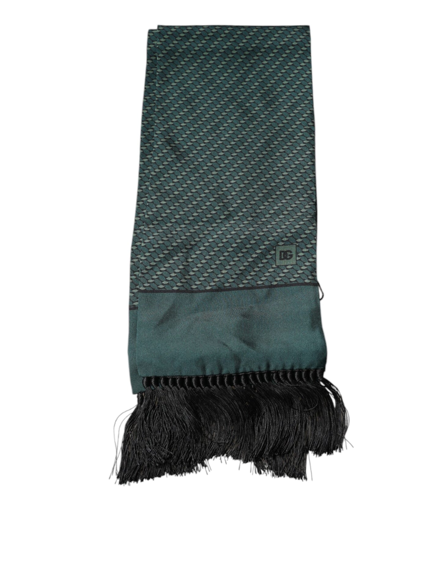 Dolce & Gabbana Dark Green Fantasy Fringes Neck Wrap Scarf – par Dolce & Gabbana | Disponible sur Sandy Store ByNet