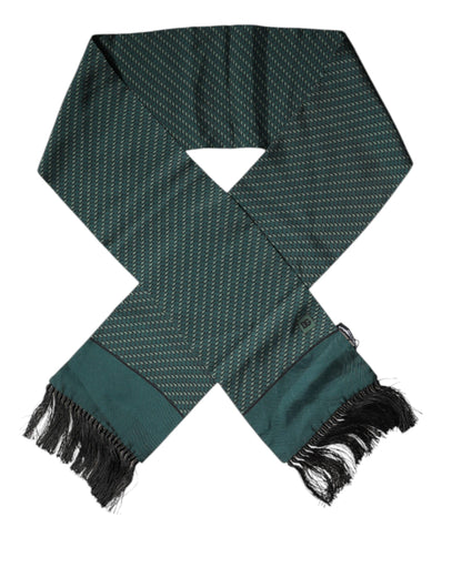 Dolce & Gabbana Dark Green Fantasy Fringes Neck Wrap Scarf – par Dolce & Gabbana | Disponible sur Sandy Store ByNet