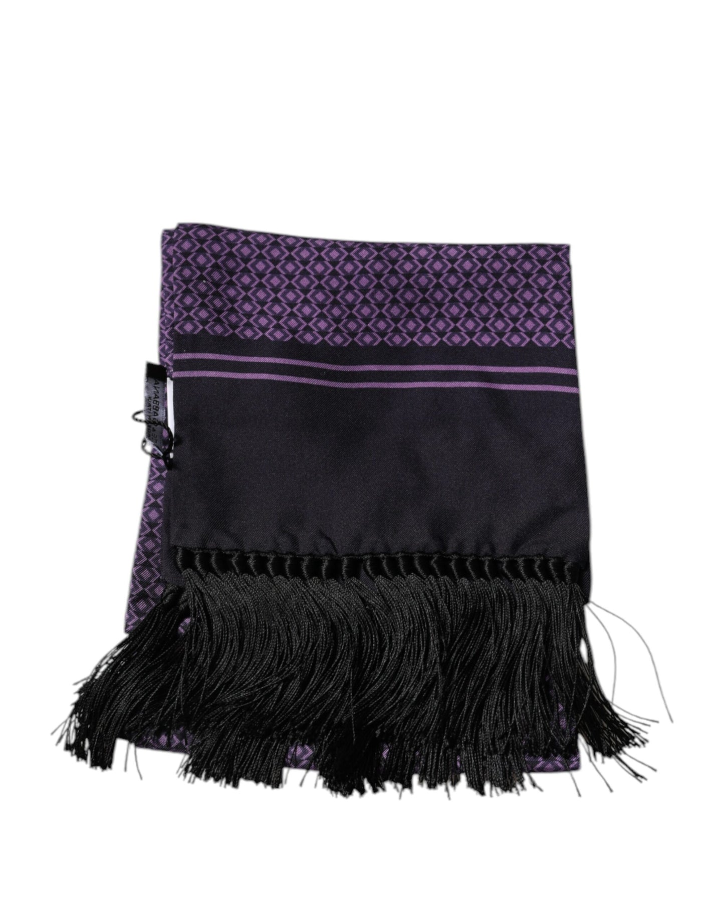 Dolce & Gabbana Purple Fantasy Silk Fringes Neck Wrap Scarf – par Dolce & Gabbana | Disponible sur Sandy Store ByNet