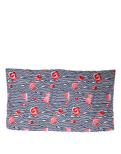 Dolce & Gabbana Multicolor Stripes Seashells Beach Towel – par Dolce & Gabbana | Disponible sur Sandy Store ByNet