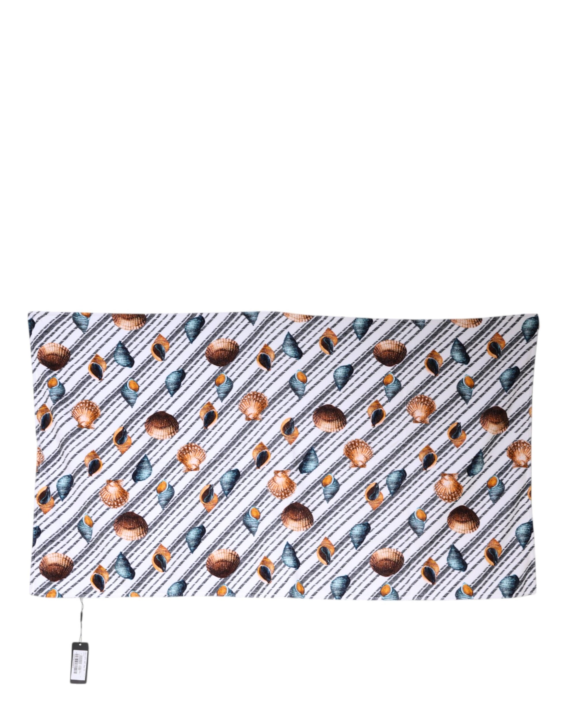 Dolce & Gabbana Multicolor Stripes Seashells Beach Towel – par Dolce & Gabbana | Disponible sur Sandy Store ByNet