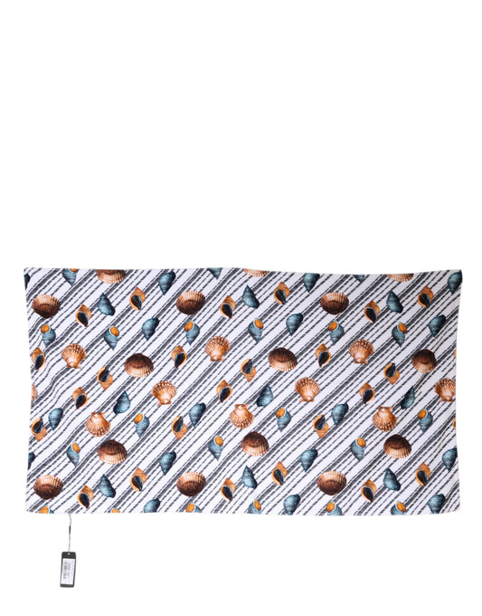 Dolce & Gabbana Multicolor Stripes Seashells Beach Towel – par Dolce & Gabbana | Disponible sur Sandy Store ByNet