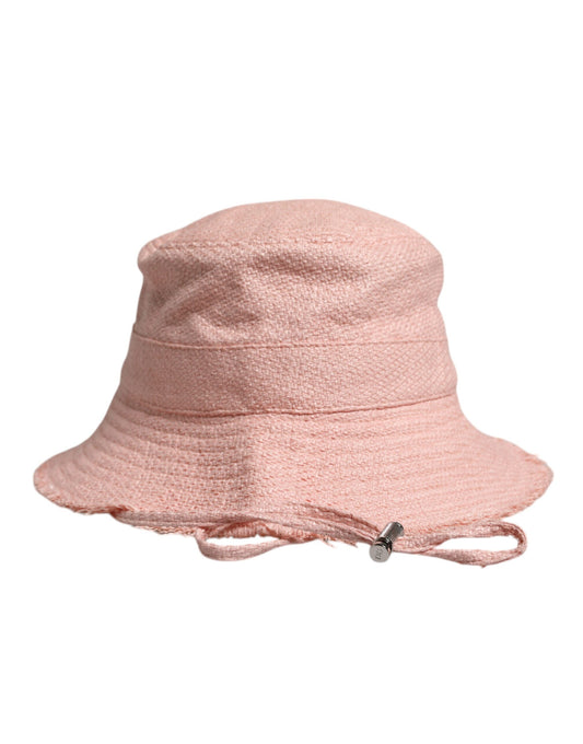 Dolce & Gabbana Pink Cotton Wide Brim Bucket Hat – 59 cm|L par Dolce & Gabbana | Disponible sur Sandy Store ByNet
