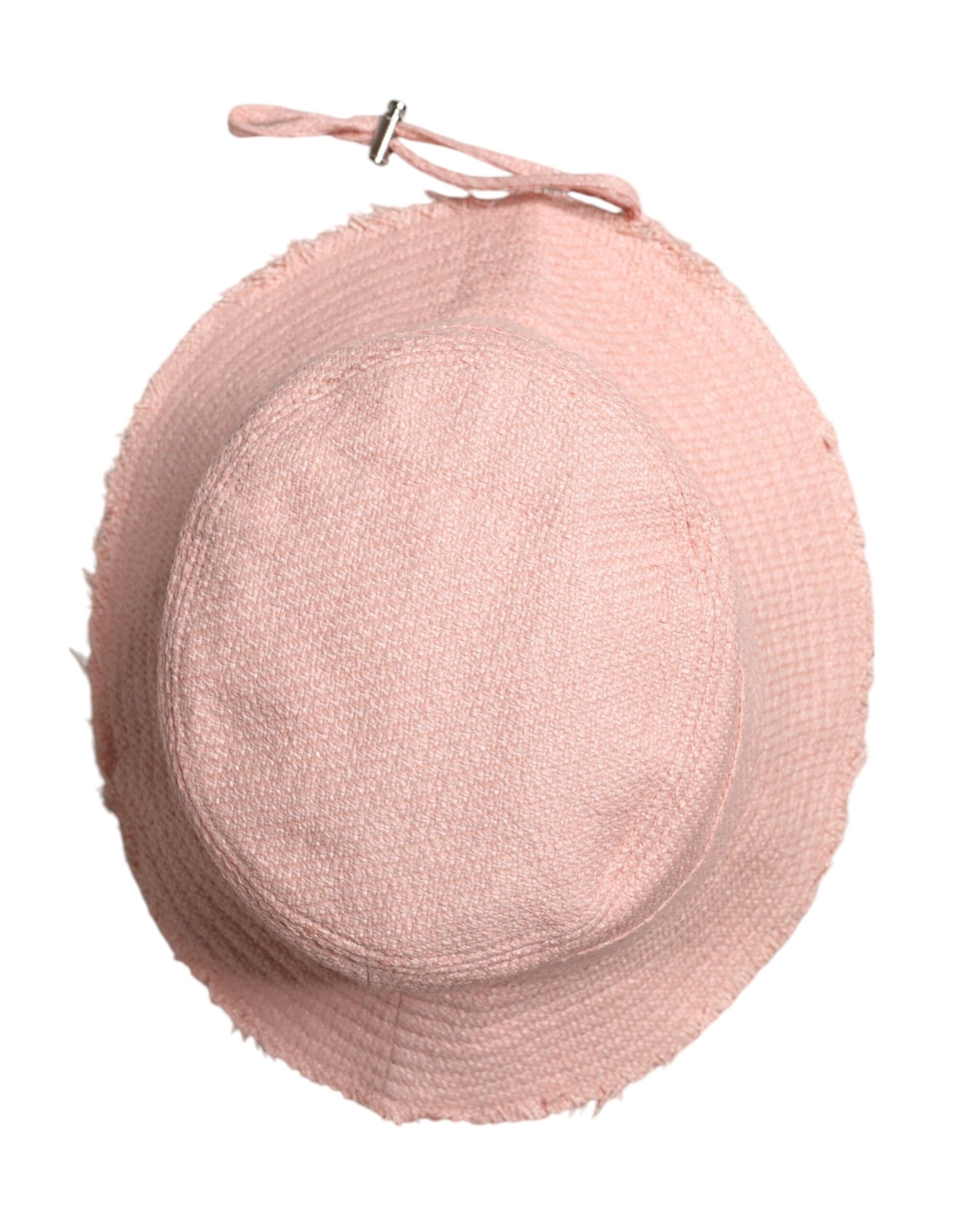 Dolce & Gabbana Pink Cotton Wide Brim Bucket Hat – 59 cm|L par Dolce & Gabbana | Disponible sur Sandy Store ByNet