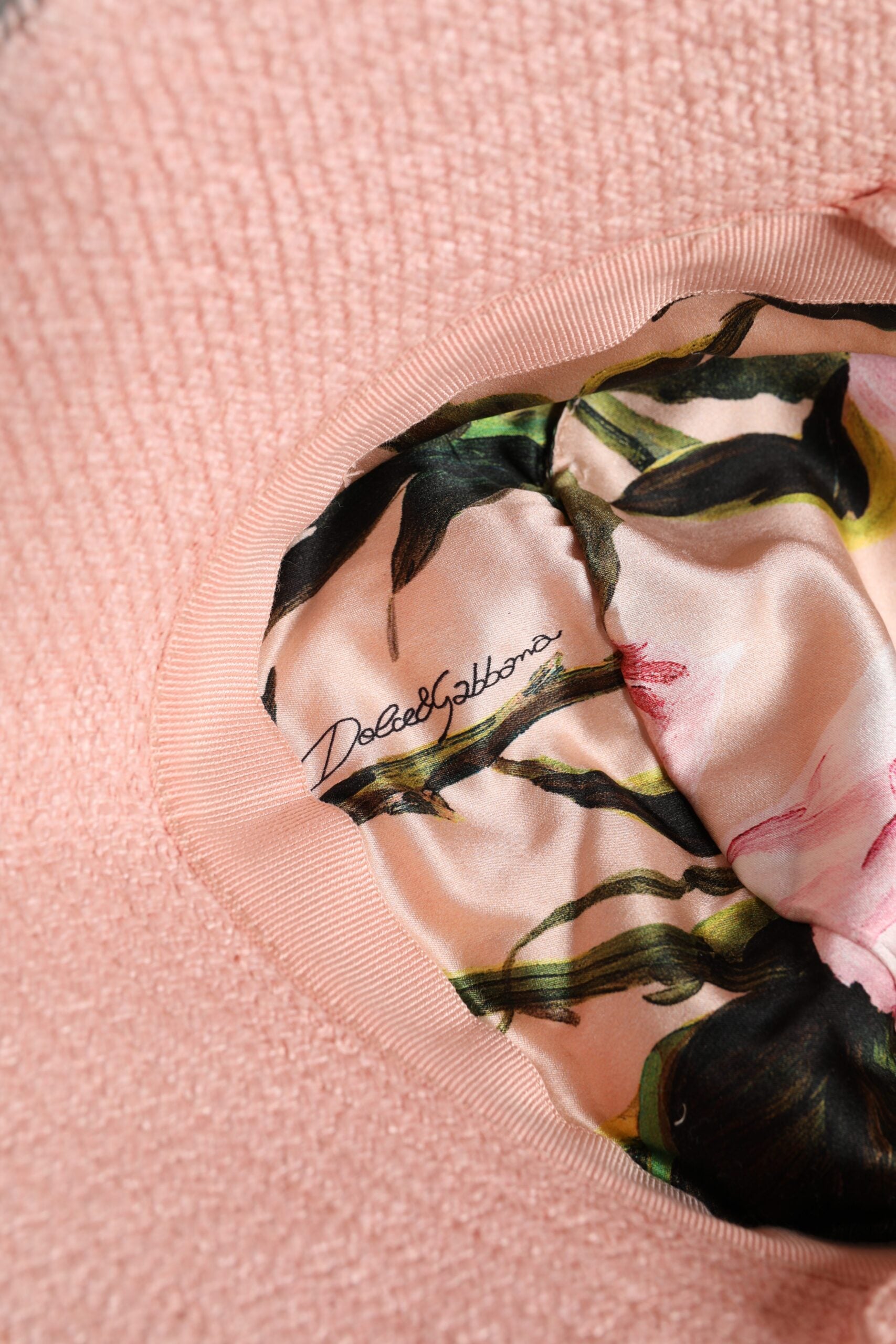 Dolce & Gabbana Pink Cotton Wide Brim Bucket Hat – 59 cm|L par Dolce & Gabbana | Disponible sur Sandy Store ByNet
