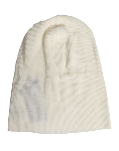 Gorro de punto de mezcla de lana beige de Dolce &amp; Gabbana