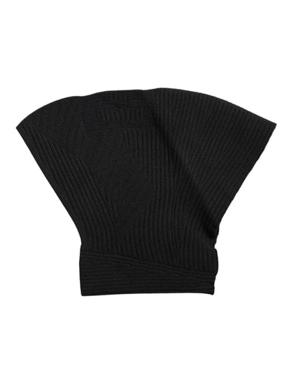 Dolce & Gabbana Black Nylon Knitted Ski Mask Balaclava – par Dolce & Gabbana | Disponible sur Sandy Store ByNet