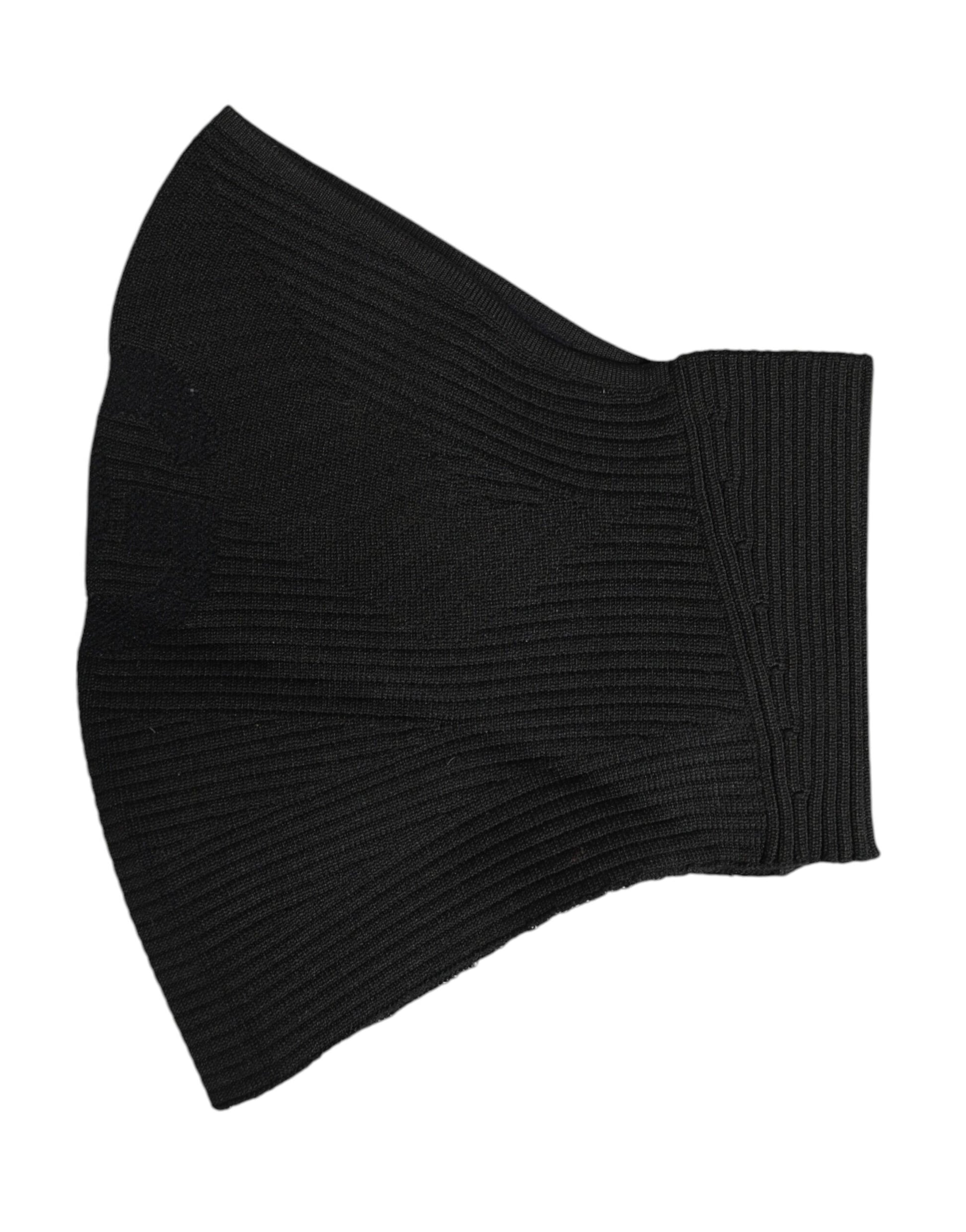 Dolce & Gabbana Black Nylon Knitted Ski Mask Balaclava – par Dolce & Gabbana | Disponible sur Sandy Store ByNet