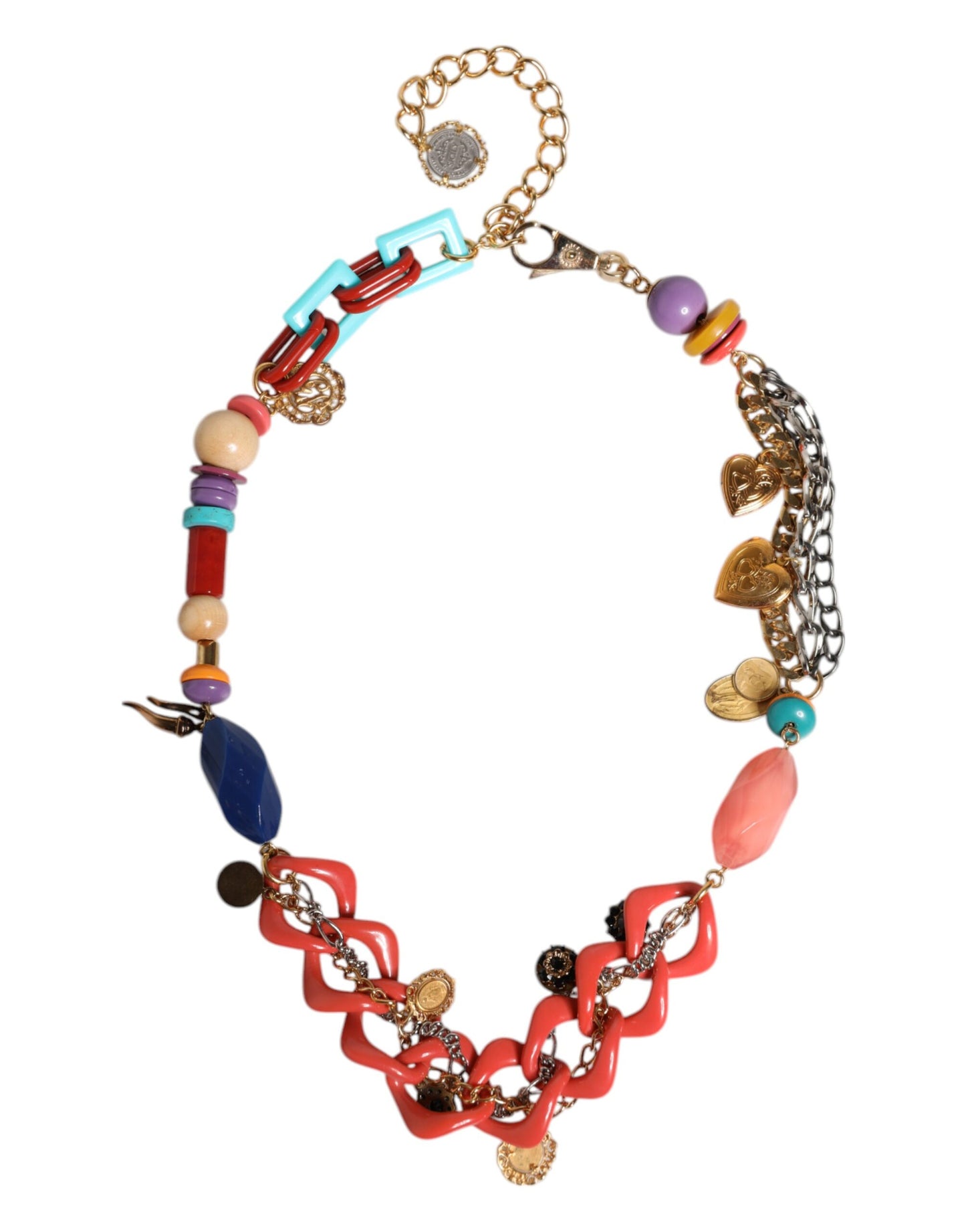 Ceinture à chaîne ornée multicolore Dolce &amp; Gabbana