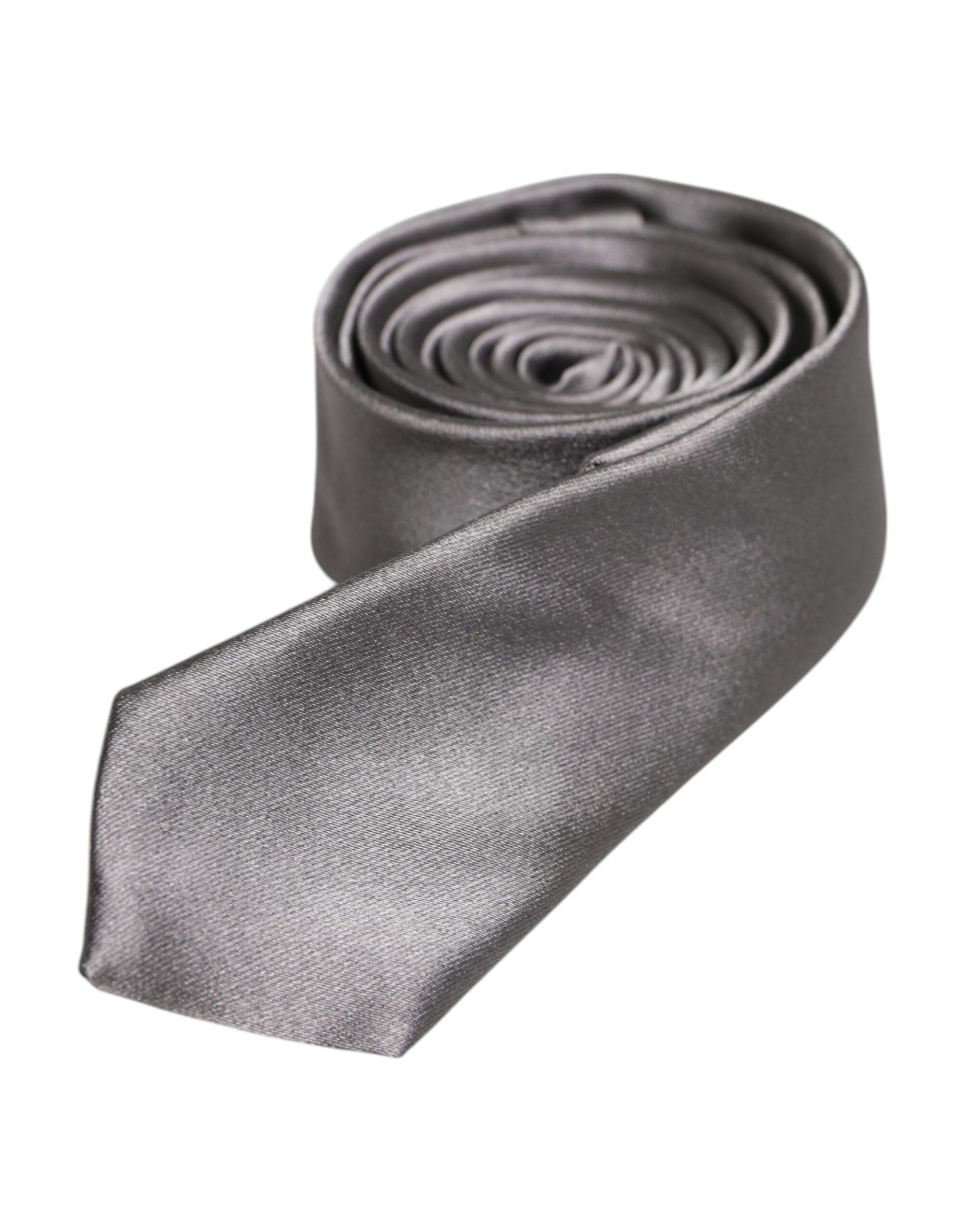 Dolce & Gabbana Metallic Silver Silk Adjustable Necktie Tie – par Dolce & Gabbana | Disponible sur Sandy Store ByNet