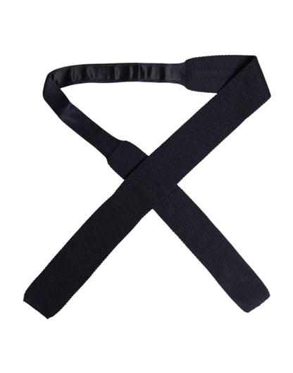 Dolce & Gabbana Dark Blue Silk Adjustable Necktie Tie – par Dolce & Gabbana | Disponible sur Sandy Store ByNet