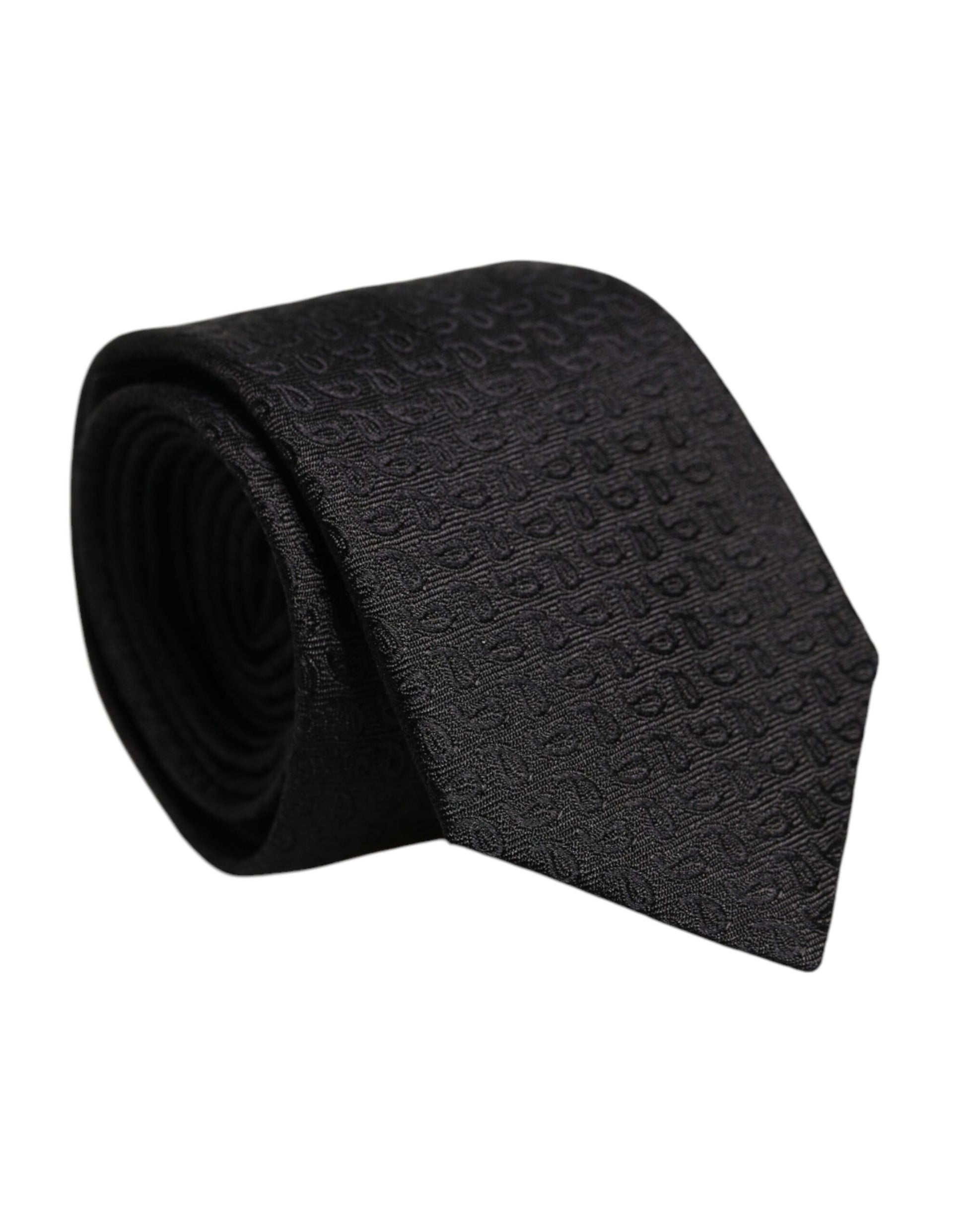 Dolce & Gabbana Black Patterned Silk Adjustable Necktie Tie – par Dolce & Gabbana | Disponible sur Sandy Store ByNet