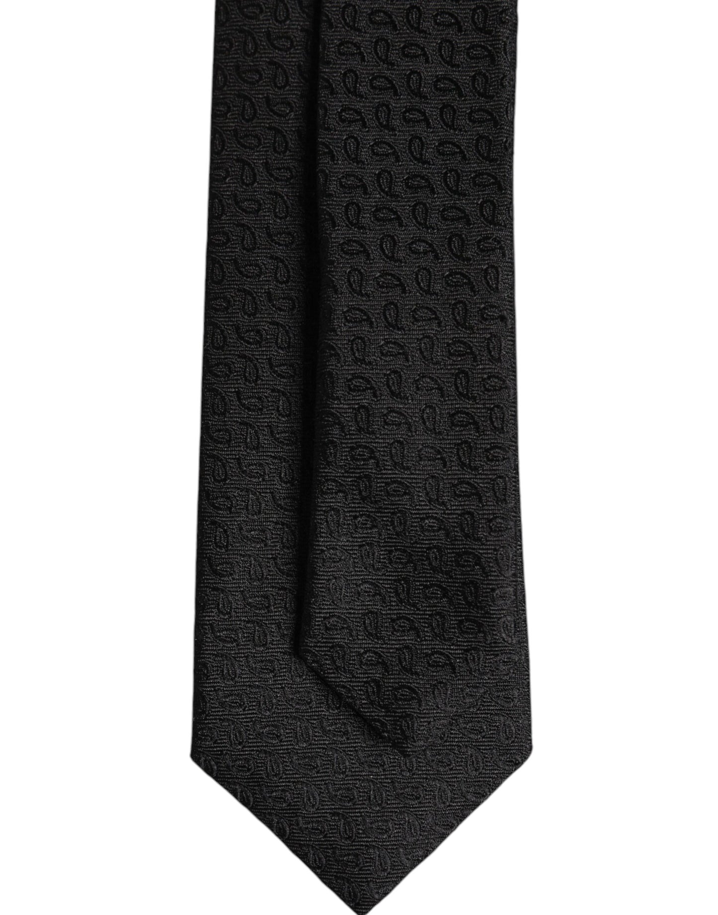 Dolce & Gabbana Black Patterned Silk Adjustable Necktie Tie – par Dolce & Gabbana | Disponible sur Sandy Store ByNet