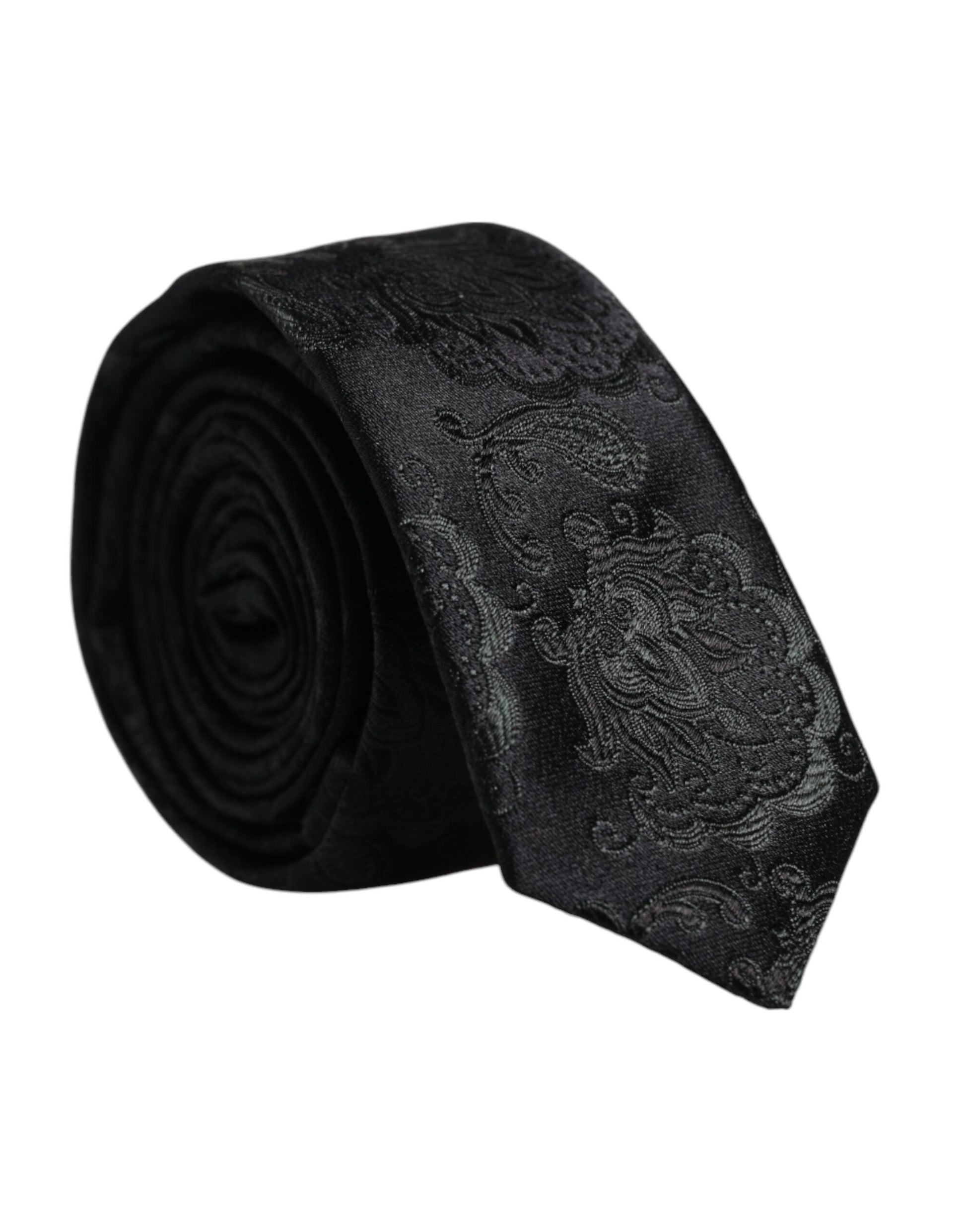 Dolce & Gabbana Dark Green Floral Silk Adjustable Necktie Tie – par Dolce & Gabbana | Disponible sur Sandy Store ByNet
