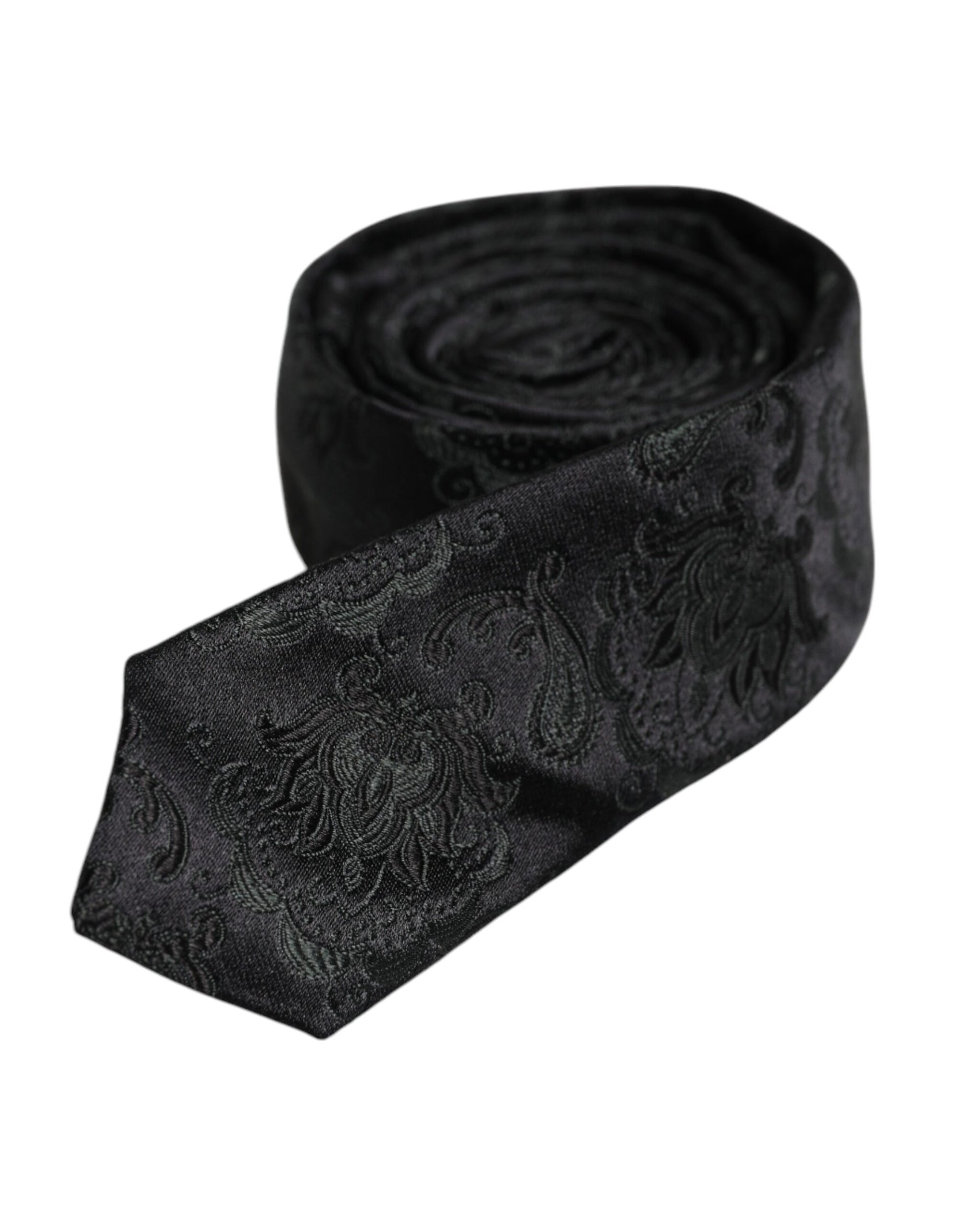 Dolce & Gabbana Dark Green Floral Silk Adjustable Necktie Tie – par Dolce & Gabbana | Disponible sur Sandy Store ByNet