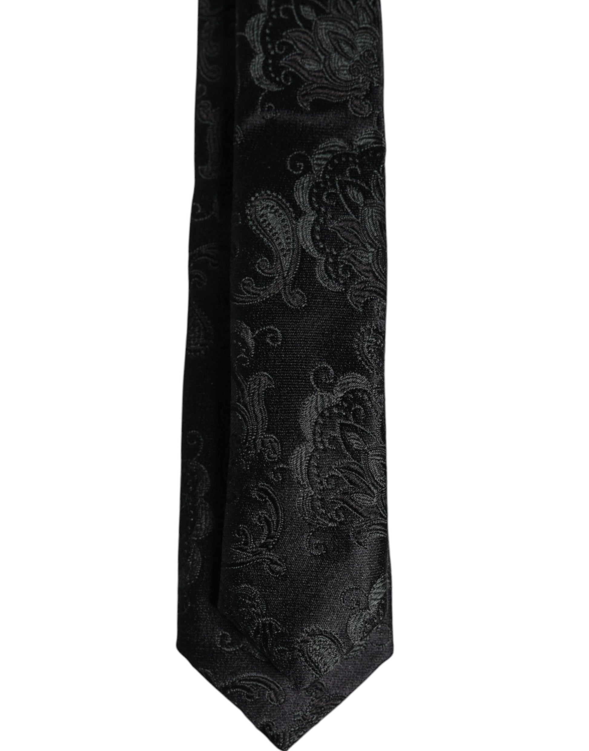 Dolce & Gabbana Dark Green Floral Silk Adjustable Necktie Tie – par Dolce & Gabbana | Disponible sur Sandy Store ByNet