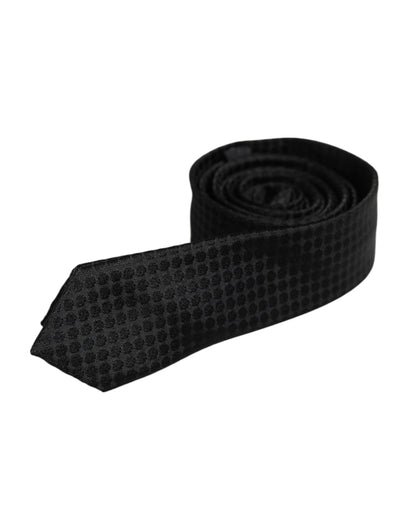 Dolce & Gabbana Black Circles Silk Adjustable Necktie Tie – par Dolce & Gabbana | Disponible sur Sandy Store ByNet