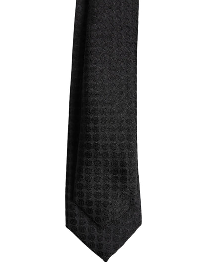 Dolce & Gabbana Black Circles Silk Adjustable Necktie Tie – par Dolce & Gabbana | Disponible sur Sandy Store ByNet